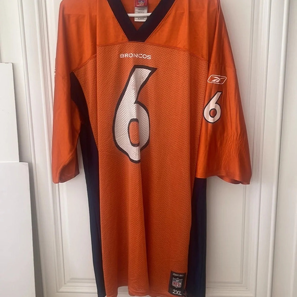 NFL Denver Broncos Cutler 6 Football Jersey Orange V-Neck #6 Size 2XL - Picture 9 of 16